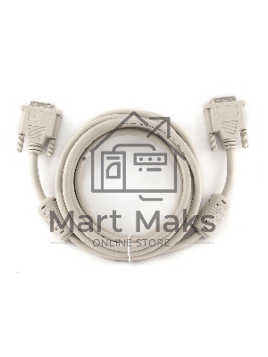 КабельКабель DVI-D dual link Gembird, 3.0м, 25M/25M, экран, феррит.кольца, пакет CC-DVI2-10)