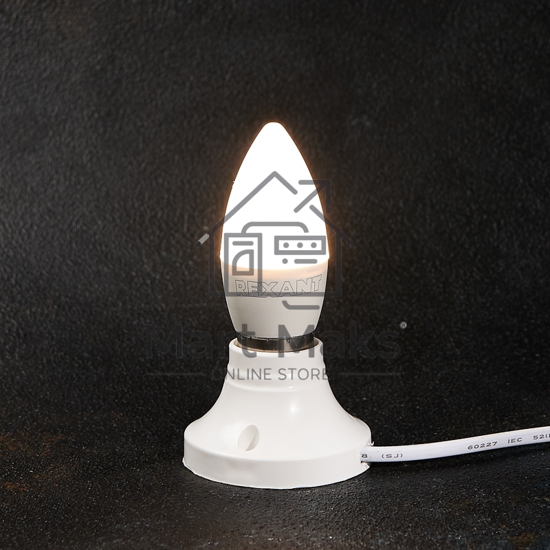 Лампа светодиодная Rexant 604-020 свеча (CN) 7,5 Вт E27 713 лм 2700 K теплый свет