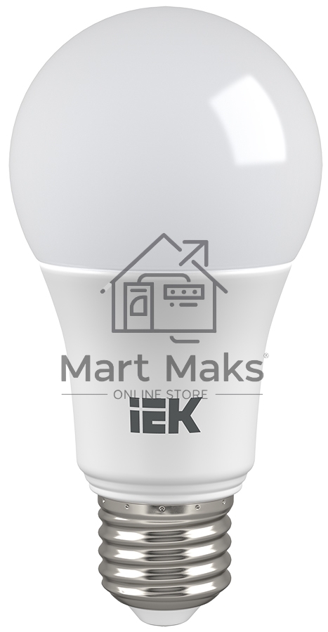 Лампа Iek LLE-A60-9-230-40-E27 светодиодная ECO A60 шар 9Вт 230В 4000К E27 IEK