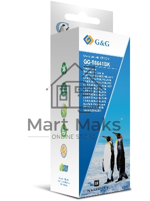 Чернила G&G GG-T6641BK черный100мл для Epson L100, L110, L120, L130, L132, L210, L222