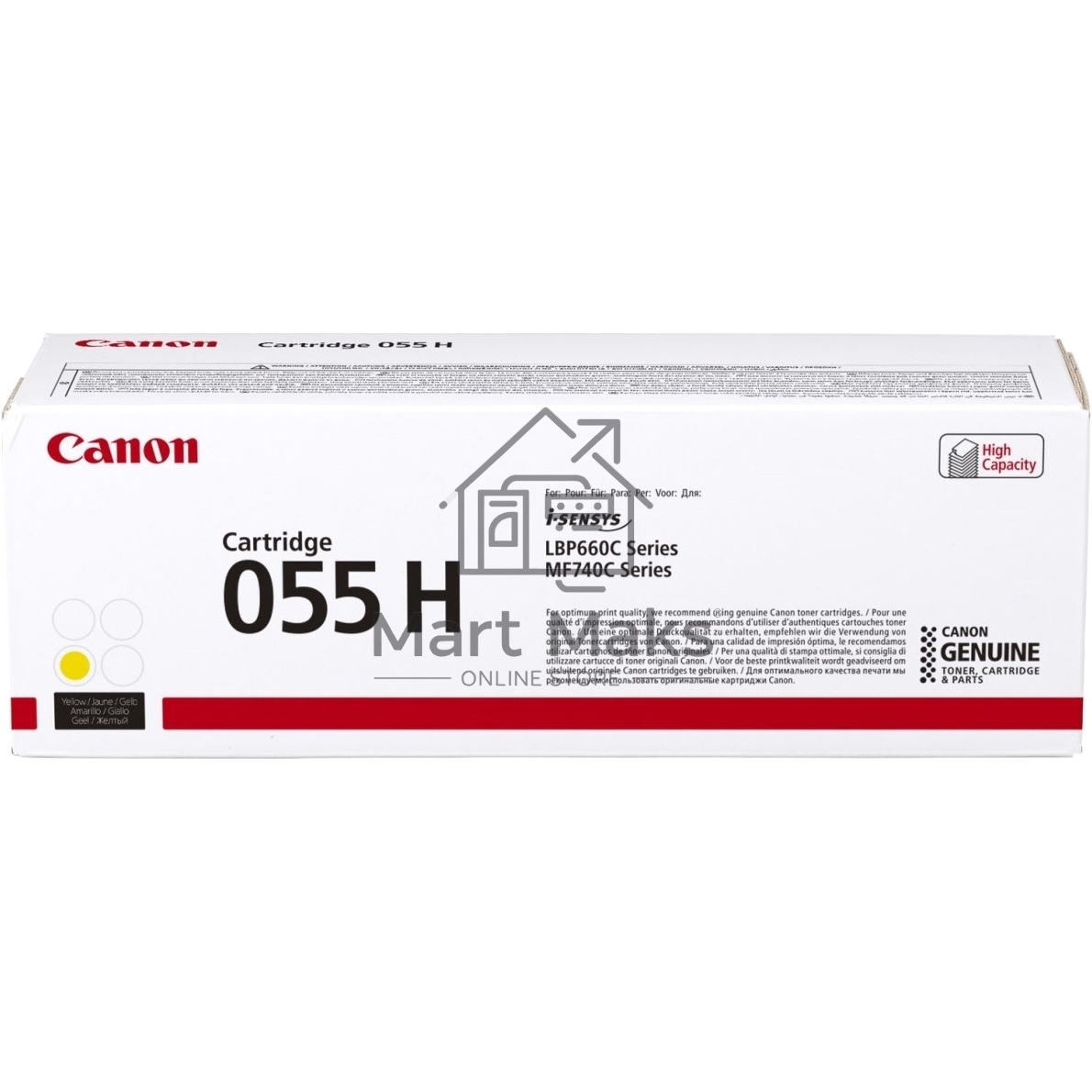 Картридж лазерный Canon 055 H Y (3017C002) желтый (5900 стр.) для Canon i-SENSYS серий MF740, LBP660