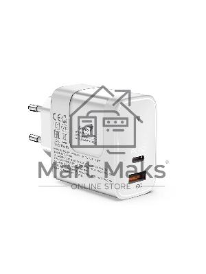 Сетевое зарядное устройство Genius PD-65AC, EU, 65W, белый