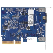 Сетевая карта Synology M.2 SSD-NVME adapter M.2 2110/2080,2 slots m.2 key, 10 Gigabit port RJ-45, PCIe 3.0 x8 adapter (FH bracket)'