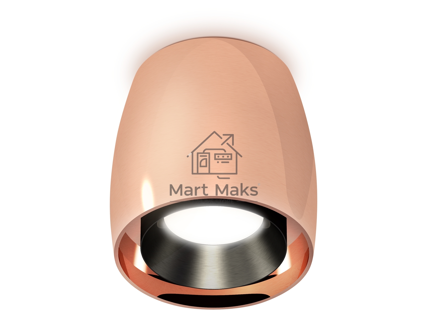 Светильник Ambrella Light XS1144001 PPG/PBK золото розовое полированное/черный полированный MR16 GU5.3 (C1144, N7031)