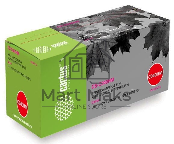 Картридж лазерный Cactus CS-C040HM пурпурный (10000 стр.) для Canon LBP 710CX I-SENSYS/712CX I-SENSYS