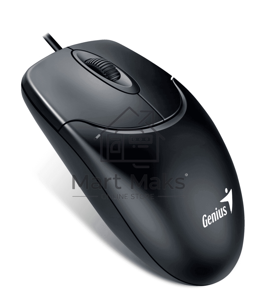 Мышь проводная Genius NetScroll 120 V2 черный, 1000 dpi, USB, кнопки - 3