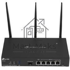 VPN-маршрутизатор TP-Link ER706W Omada с гигабитными портами и поддержкой Wi-Fi AX3000, 1 гиг. SFP WAN/LAN, 1 гиг. RJ45 WAN, 4 гиг. RJ45 WAN/LAN, USB 3.0, до 574 М/с на 2,4 ГГц + до 2402 М/с