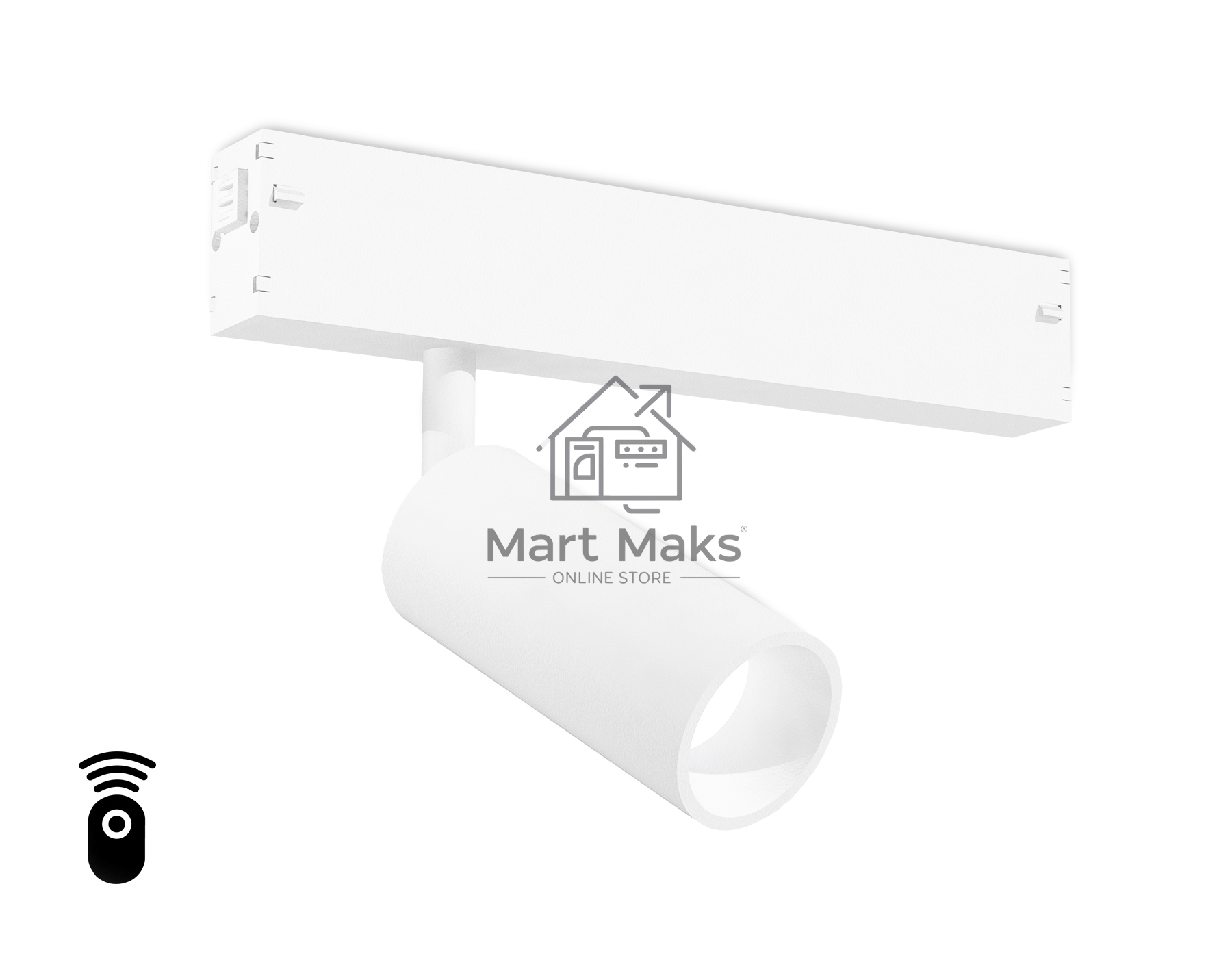 Управляемый светодиодный светильник для шинопровода Magnetic Ambrella light GL1201 WH белый IP20 7W 3000K-6400K 220V 36° D35*80 (Без ПДУ)