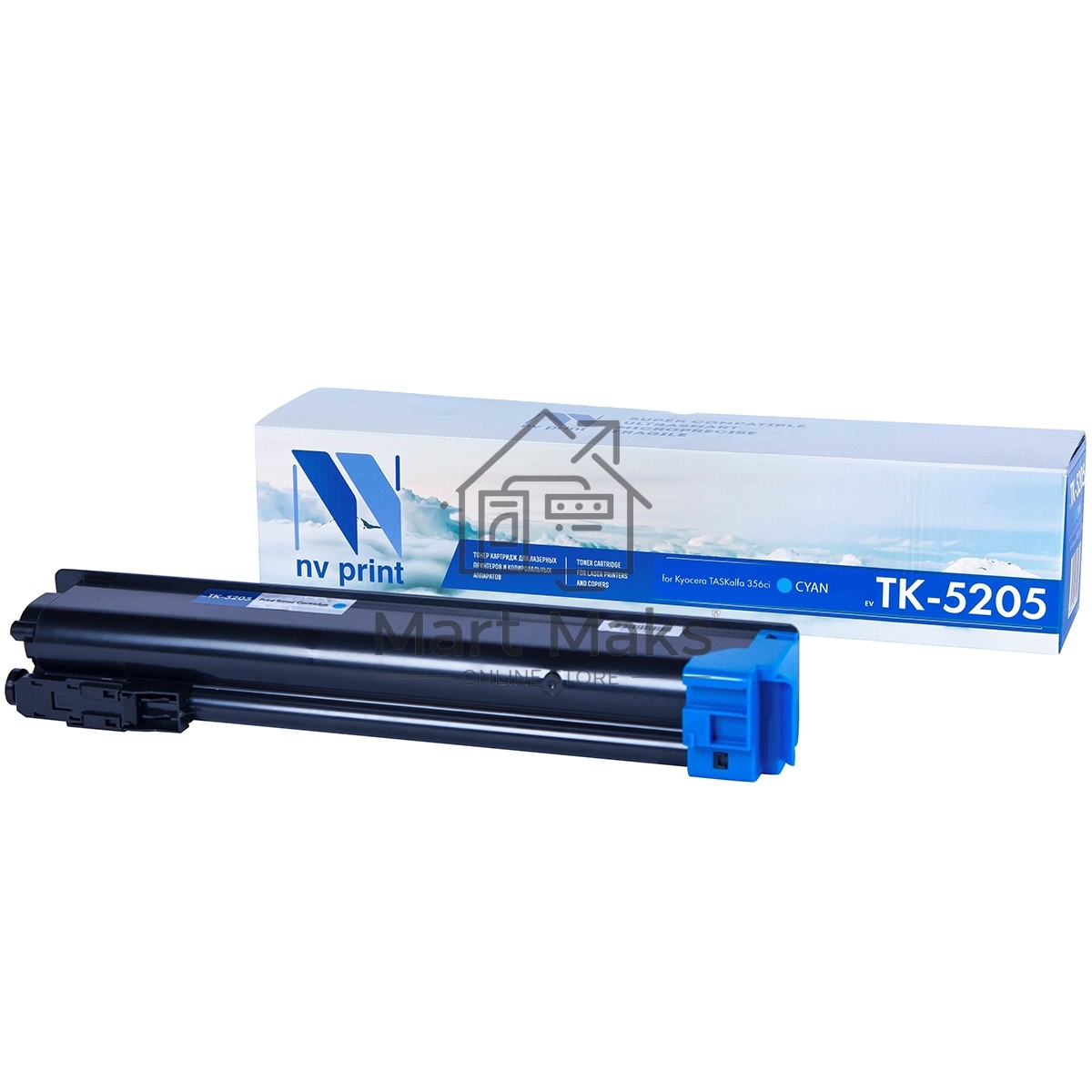 Картридж NVPrint совместимый Kyocera TK-5205 Cyan для TASKalfa 356ci (12000k)