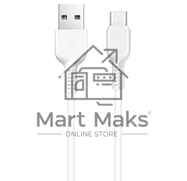 Кабель USB 2.0 hoco X13, AM/Type-C M, белый, 1м
