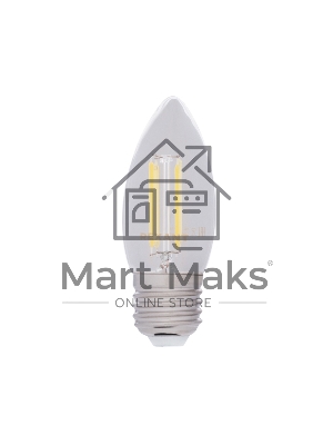 Лампа светодиодная филаментная Rexant Свеча CN35 7.5 Вт 600 Лм 4000K E27 диммируемая, прозрачная колба