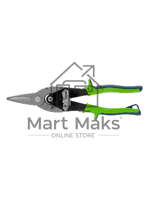 Ножницы по металлу, 250 мм, прямой рез, сталь С55,двухкомпонентные рукоятки СИБРТЕХ