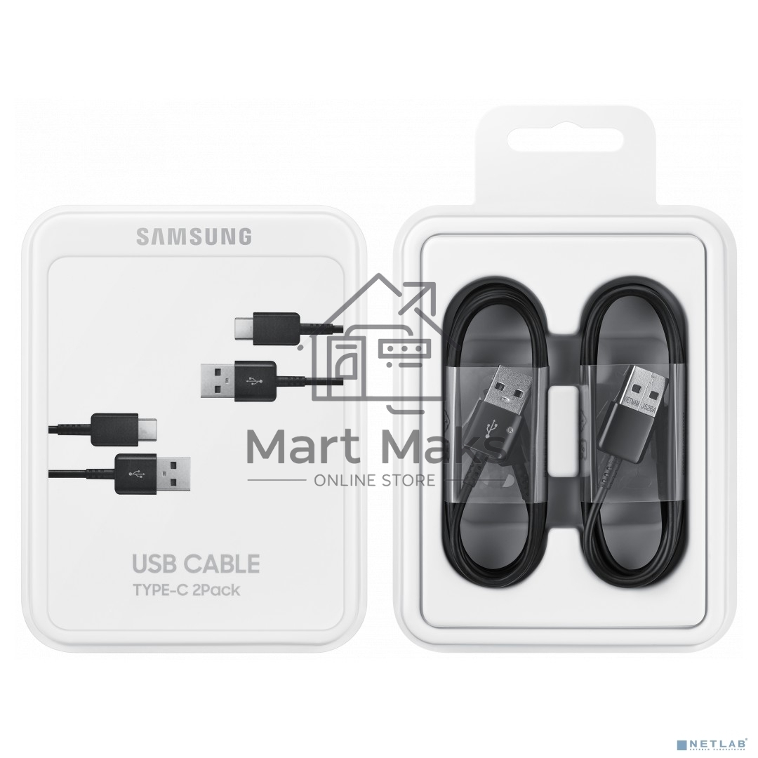 Кабель Samsung EP-DG930MBRGRU USB Type-C-USB 2.0 черный 1.5м
