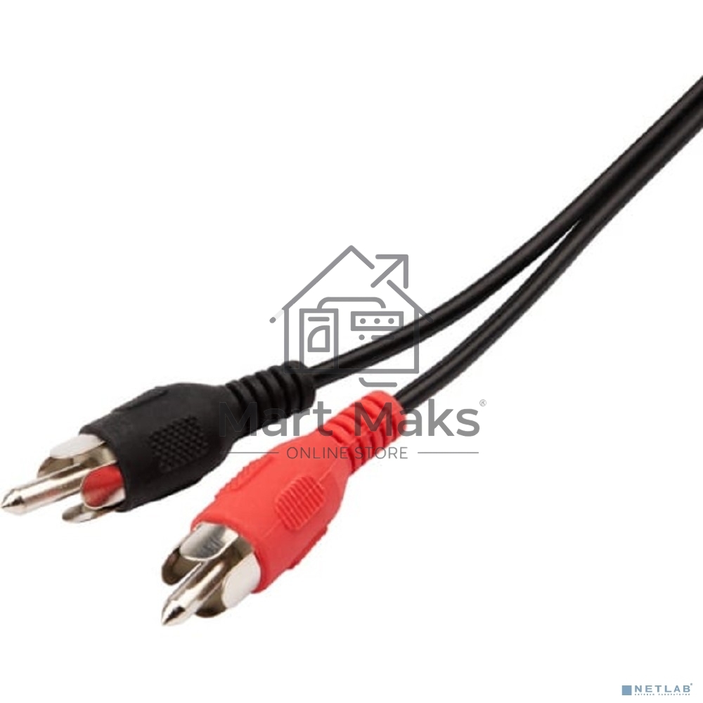 Шнур Rexant Стерео 3,5 мм - 2 RCA, 7 м (10 шт./уп.)