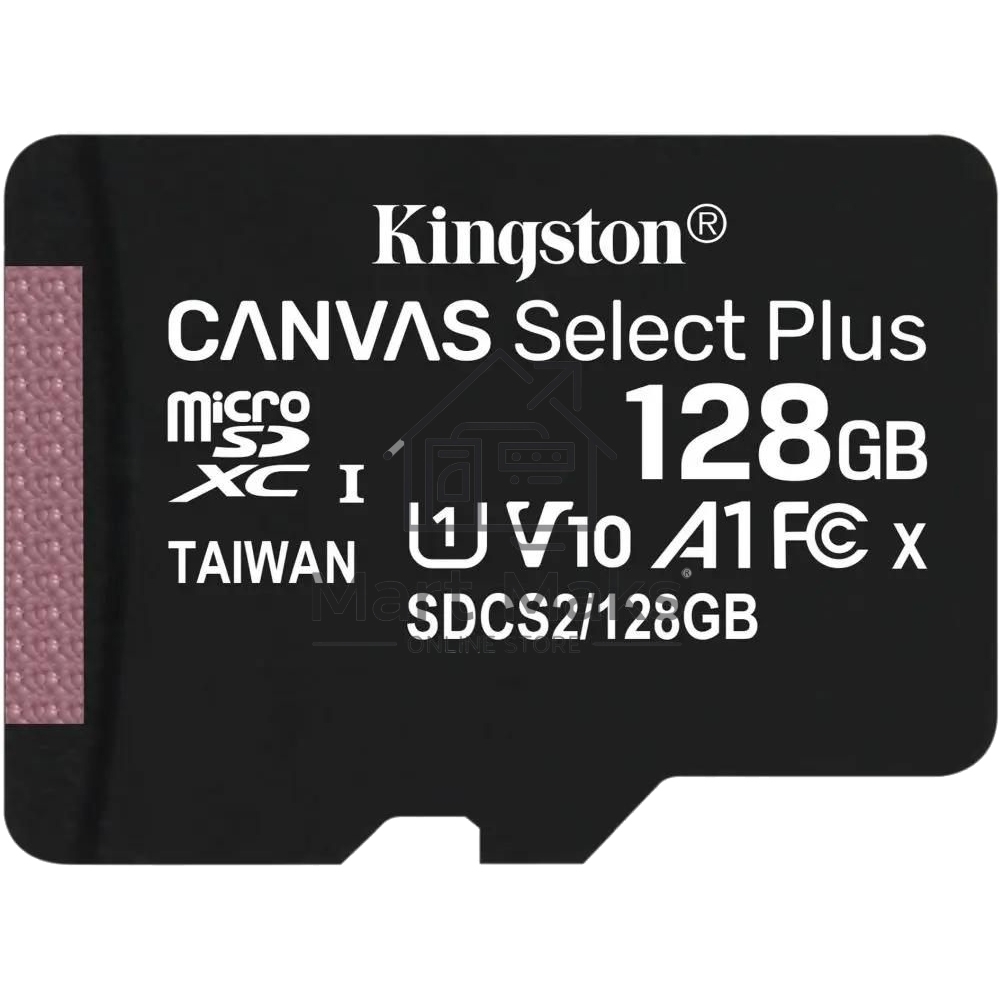 Флеш карта Kingston 128GB micSDXC Canvas Select Plus 100R A1 C10 Single Pack w/o ADP EAN: 740617299076
