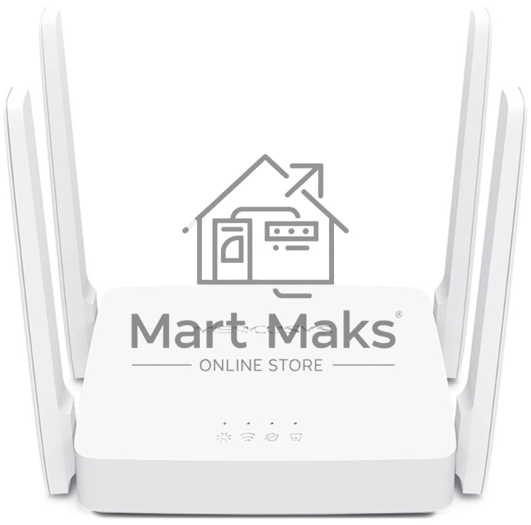Роутер AC1200 Dual-Band Wi-Fi RouterSPEED: 300 Mbps at 2.4 GHz + 867 Mbps at 5 GHz SPEC: 4× Fixed External Antennas, 2× Gigabit LAN Ports, 1× Gigabit WAN PortFEATURE: Router/Access Point Mode, WPS/Reset Button, IPTV, IPv6, Beamforming, MU-MIMO