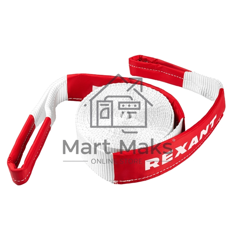 Трос динамический (стропа) Rexant 7т, 6м, белый, в чехле 80-0239