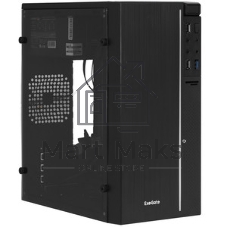 Компьютерный корпус Minitower ExeGate mEVO-9301-EVO800 (mATX, БП EVO800RGb с вент. 12см, с окном, 2хUSB+1хUSB 3.0, HD аудио, черный, с RGb подсветкой)