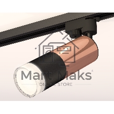 Светильник Ambrella light XT6302062 SBK/PPG/FR черный песок/золото розовое полированное/белый матовый MR16 GU5.3