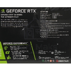 Видеокарта Biostar PCI-E RTX3060-12GB NVIDIA GeForce RTX 3060 12Gb 128bit GDDR6 1320/15000 HDMIx1 DPx3 HDCP Ret