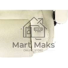 Кресло руководителя Бюрократ CH-BOSS молочный Diamond 271 экокожа крестов. пластик подст.для ног