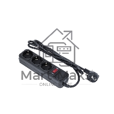 Сетевой фильтр ExeGate EX221179RUS SP-3-3B (3 розетки, 3 м, евровилка, черный)