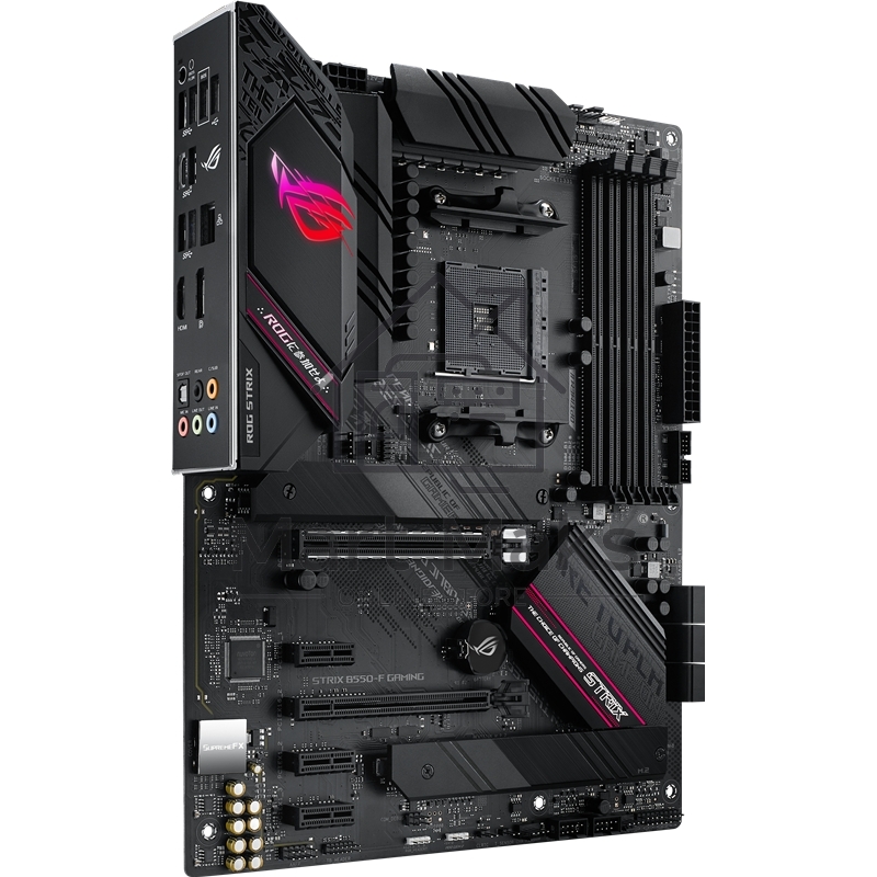 Материнская плата ASUS ROG STRIX B550-F GAMING, AM4, AMD B550, 4xDDR4, 6xSATA, 2xM.2, 1xPCI-E 3.0 x16, 1xPCI-E 4.0 x16, 3xPCI-E x1, 1xDP, 1xHDMI, 1x 2.5Gb LAN, 1xUSB 3.2 Gen 2, 4xUSB 3.2 Gen 1, 2xUSB 2.0, 5x3.5 мм, 7.1, ATX