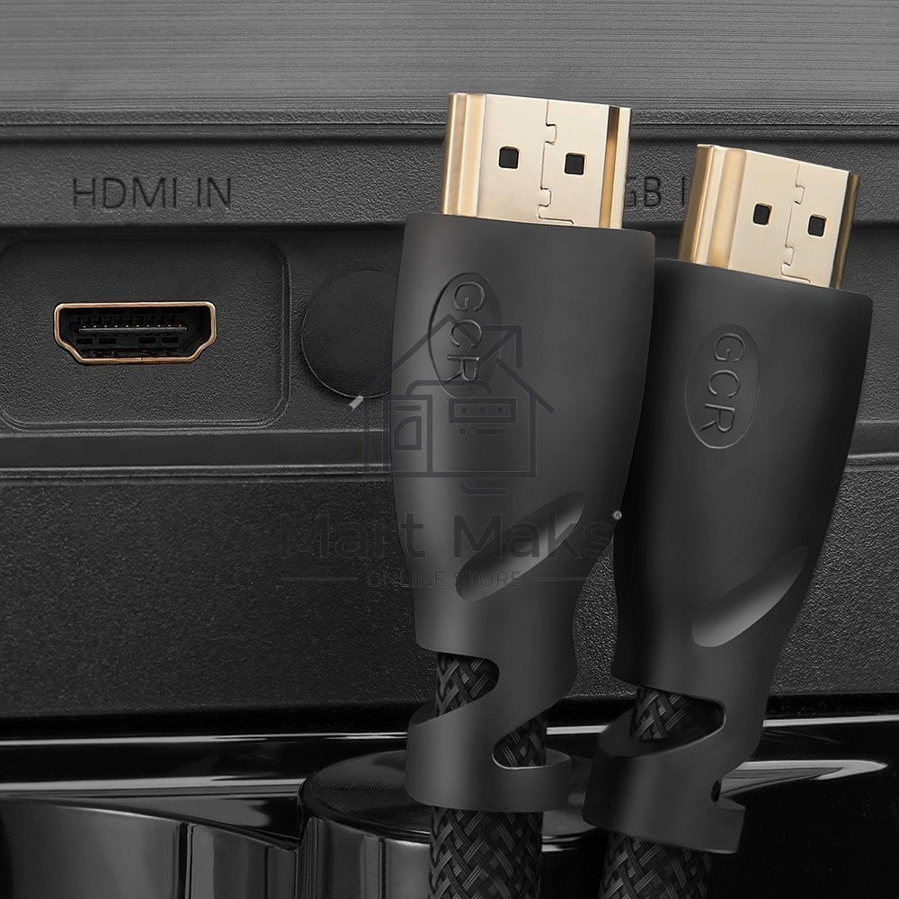 Кабель Greenconnect  3.0m HDMI версия 2.0, HDR 4:2:2, Ultra HD, 4K 60 fps 60Hz/5K*30Hz, 3D, AUDIO, 18.0 Гбит/с, 28/28 AWG, OD7.3mm, тройной экран, черный нейлон, GCR-HM811-3.0m