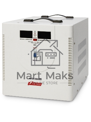 Стабилизатор напряжения Powerman AVS 10000D (10000ВА,50А,КПД 98%,циф. индикация вх./вых. напряж.)