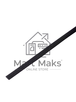 Термоусадочная трубка 10/5,0 мм, черная, упаковка 50 шт. по 1 м PROconnect