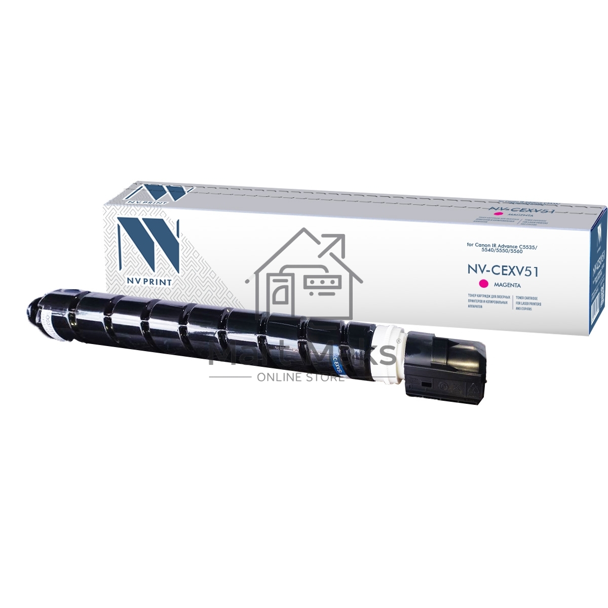 Картридж лазерный NVPrint совместимый NV-C-EXV51 Magenta для Canon IR Advance C5535/5540/5550/5560 (60000k)