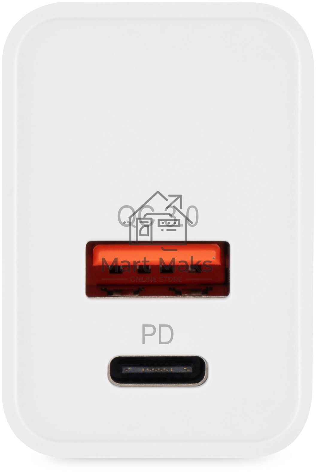 Сетевое зарядное устройство Digma DGW2D 20W 3A+1A (PD+QC) USB-C/USB-A универсальное белый