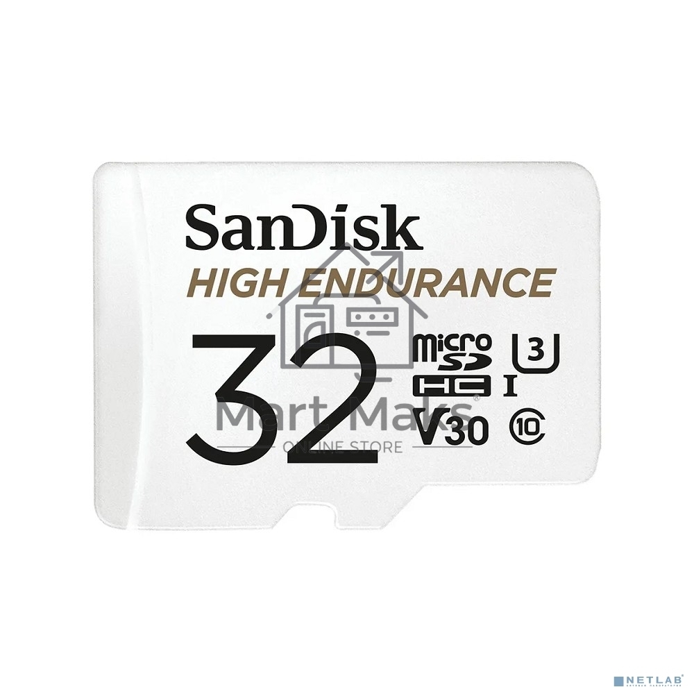 Флеш карта microSD 32GB SanDisk microSDHC Class 10 UHS-I U3 V30 High Endurance Video Monitoring Card