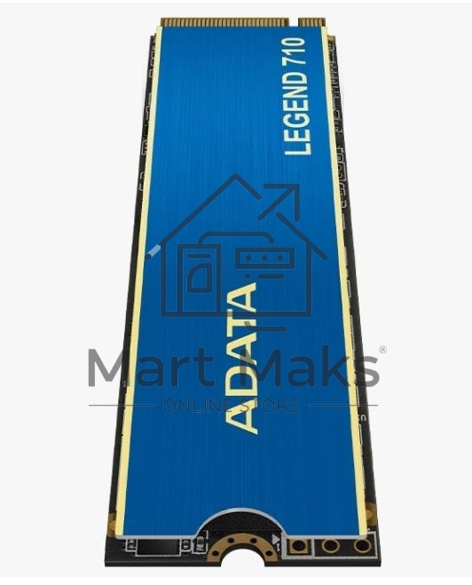 Накопитель SSD ADATA LEGEND 710, 256Gb, PCIe 3.0 x4, M.2 2280, NVMe, R/W 2100/1000, с радиатором