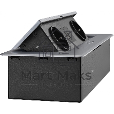 Розетка Cactus CS-SOCKET-EU/USBA-GY для столешницы серый