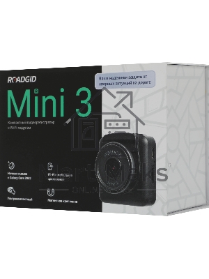 Видеорегистратор Roadgid Mini 3 GPS Wi-Fi черный 2Mpix 1080x1920 1080p 170гр. GPS JIELI5601
