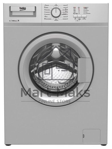 Стиральная машина Beko WRS 55P1 BSS 7320510018 серебристый, загрузка фронтальная 5 кг, 1000 об/мин., класс: А