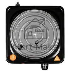 Плита настольная электрическая Blackton Bt HP102B чёрный, 1 кВт, ТЭН, конфорки - 1, нержавеющая сталь, поворотные переключатели