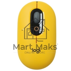 Мышь беспроводная Logitech POP Mouse желтый, 4000 dpi, Bluetooth, кнопки - 4