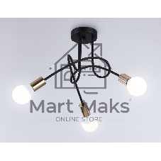 Светильник Ambrella light TR80415/3 BK/GD черный/золото E27/3 max 60W D670*370