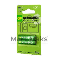 Аккумулятор GP Smart Energy 40AAAHCV-2CRSBC2 AAA NiMH 400mAh (2шт)