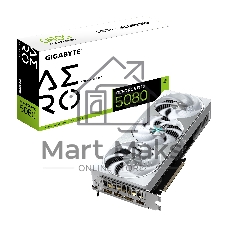 Видеокарта Gigabyte NVIDIA GeForce RTX 5080 AERO OC, 16Gb GDDR7, 256 bit, HDMIx1, DPx3, GPU 2295 MHz