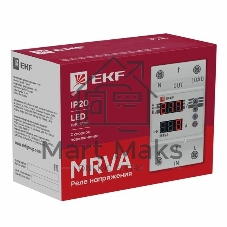 Реле напряжения и тока с дисплеем MRVA 63А PROxima EKF MRVA-63A