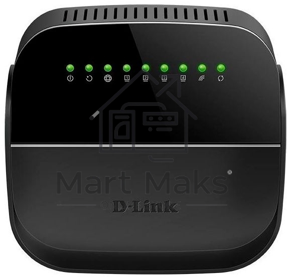 Роутер беспроводной D-Link DSL-2640U/R1A ADSL2+ черный ANNEX B