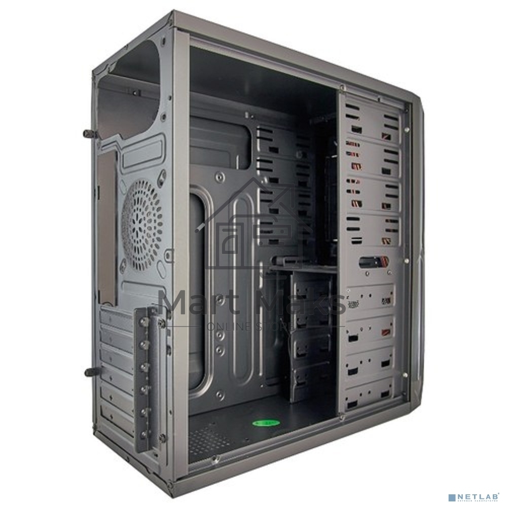Компьютерный корпус Exegate EX278402RUS Miditower Exegate XP-329S Black, ATX, <без БП>, 2*USB, Audio