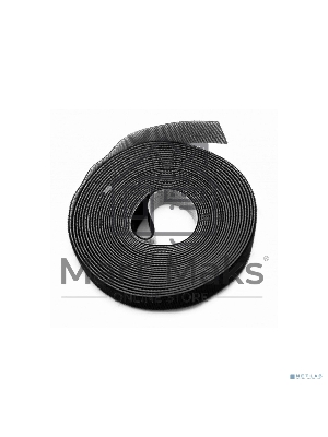 Лента (липучка) Hyperline WASNR-5x25-BK в рулоне, ширина 25 мм, длина 5 м, черная