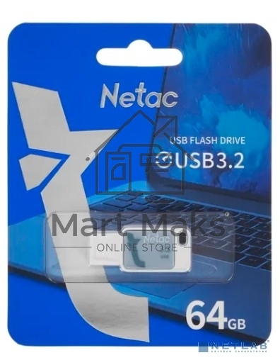 Флешка USB R/W R/W Netac UA31 64Gb <NT03UA31N-064G-32BL>, USB3.2