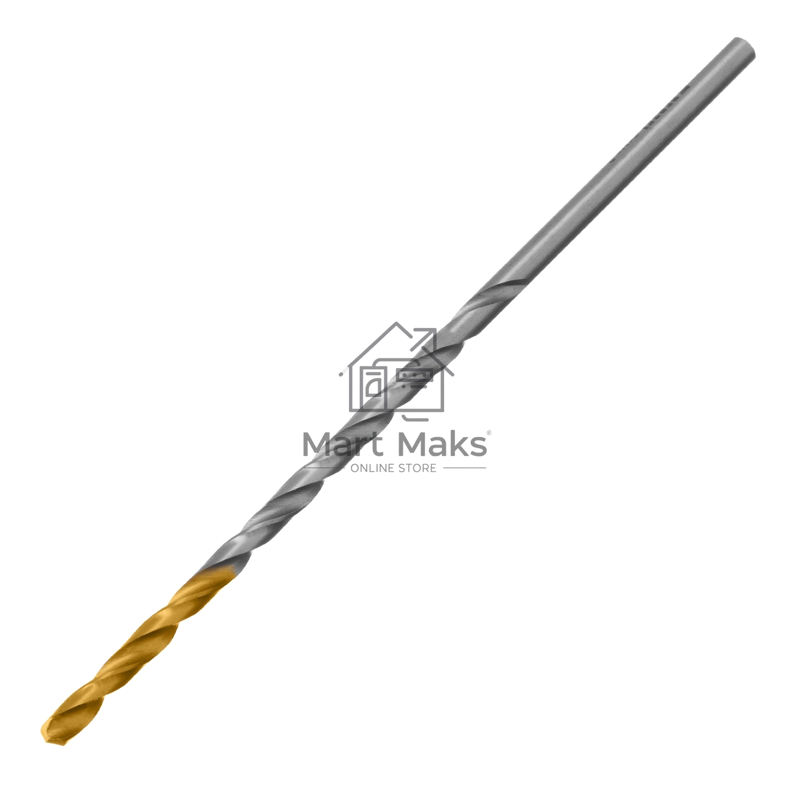Сверло спиральное по металлу 3 х 100 мм, Р6М5, Golden Tip, удлиненное, 2шт. Denzel