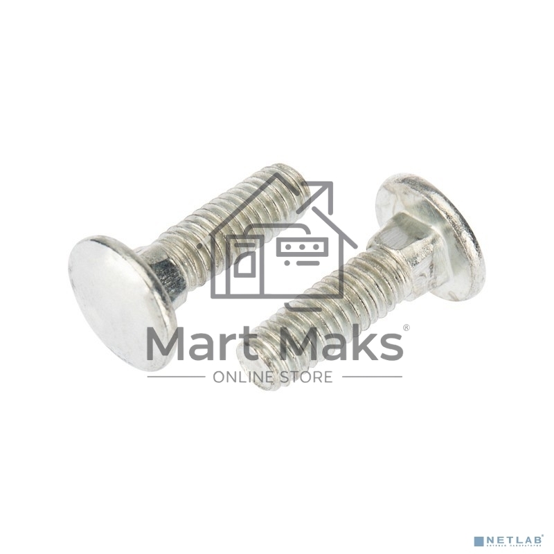 Болт мебельный KRANZ DIN 603, 6х20, короб (50 шт./уп.)