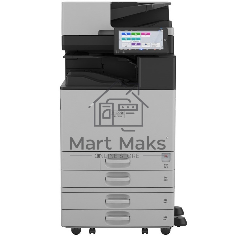 МФУ лазерный Ricoh IM C3010 (419308), A3, цветной, печ. до 30 стр/мин., скан. 80 стр/мин., 1200 x 1200 dpi (печ.), 600x600dpi (скан.), Ethernet, USB